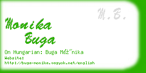 monika buga business card